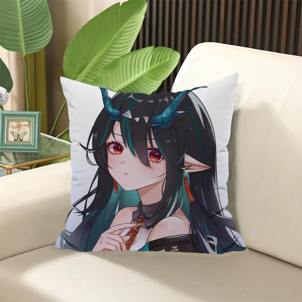 Arknights Decorative Pillows for Sofa Elegant Room Cushions Covers Cushion Cover  ×  Pillow Cases × Stuffed Sleep Home