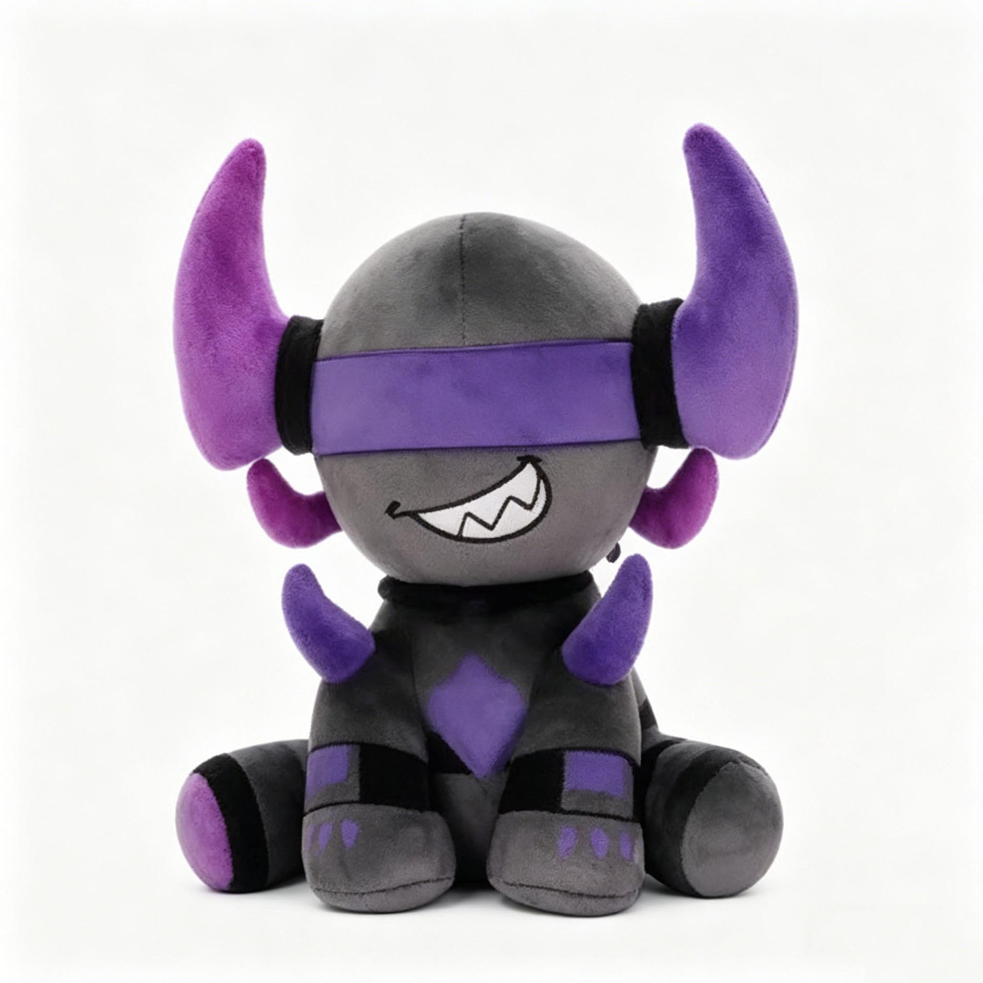 New product PHIGHTINGBanhammerPlush game peripheral plush toy purple cow doll doll