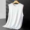 Men's Ice Silk Sleeveless Fitness Tank Top - Summer Modal Vest