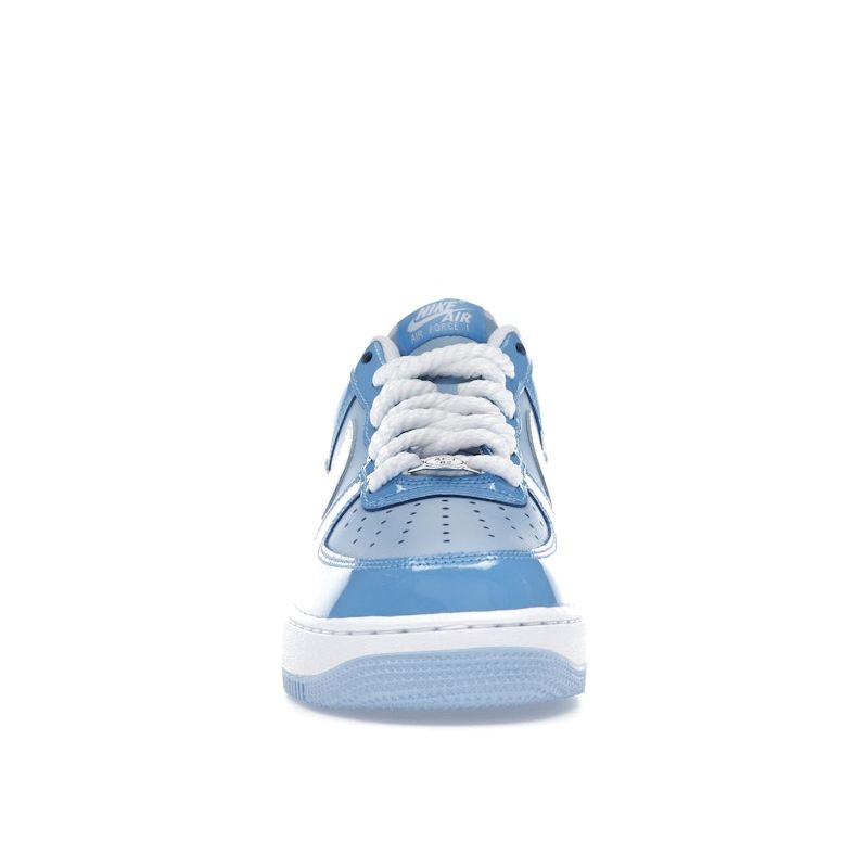 Nike Air Force 1 07 LV8 Psychic Blue Patent Men Sneakers University-Blue White HV9405-400