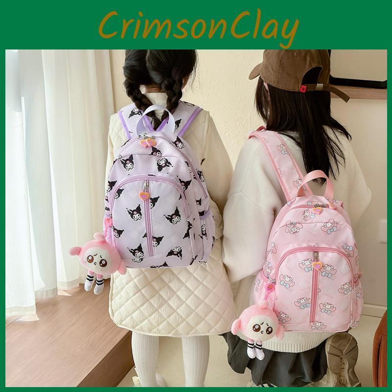 New Cartoon Canvas Backpack For Kids Outdoor Travel Sweet Style 20-35l Capacity Girls