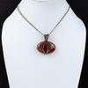 Double Tree of Life Red Carnelian Gemstone Handmade Pure Copper Wire Wrapped Beautiful Jewelry Pendant