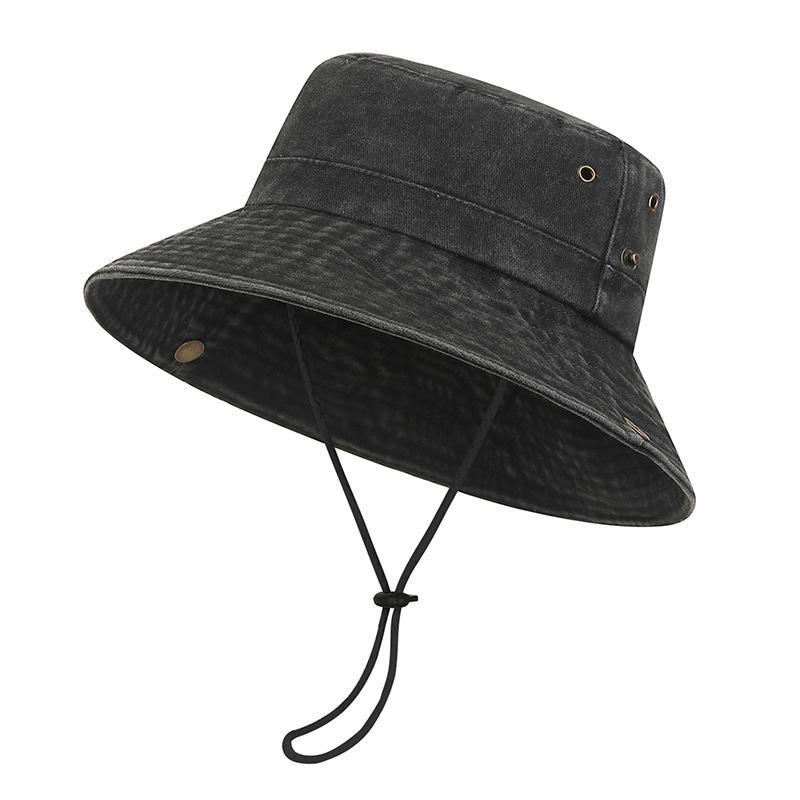 Western Cowboy Bucket Hat for Men Women, Summer Sun Protection Hat for Outdoor Camping Hiking Fishing