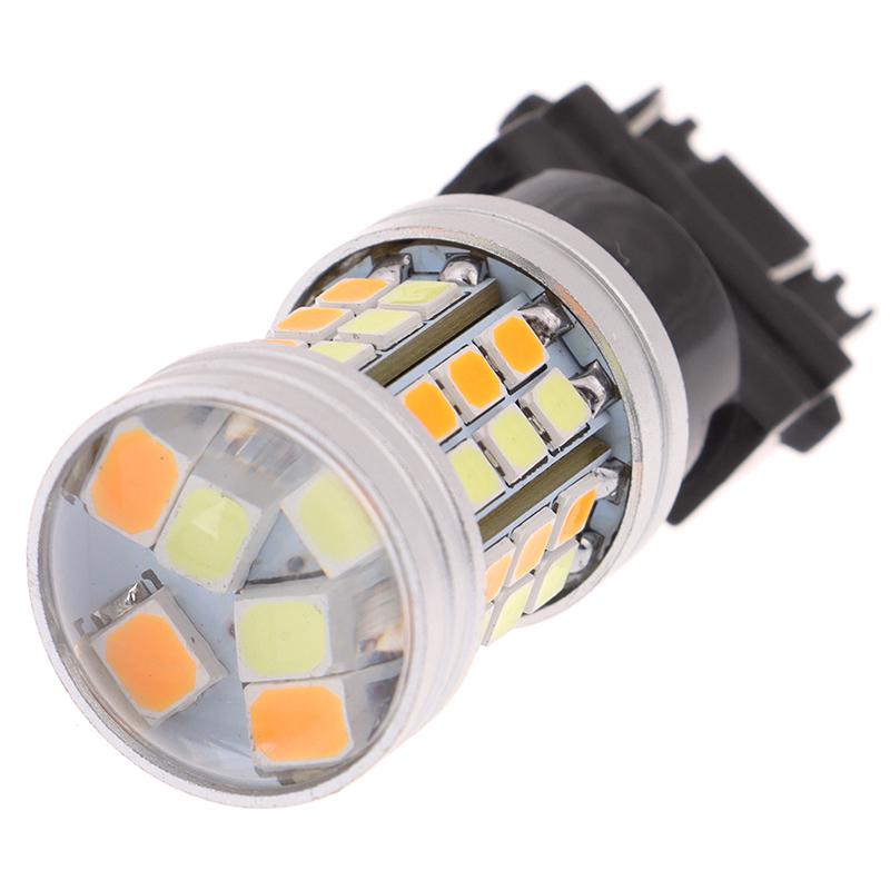 2Pcs 3157 LED Amber White Rear Turn Signal Parking High Power Light Bulbs