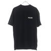 VETEMENTS #1 21AW POLIZEI חולצת טי חולצת טי מודפסת שחור מידה XS UAH21TR511 חולצת טי יוניסקס