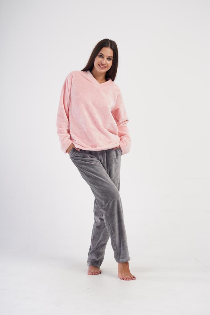 Women's Pyjamas Vienetta Soft Warm Fluffy Comfortable Long Trousers