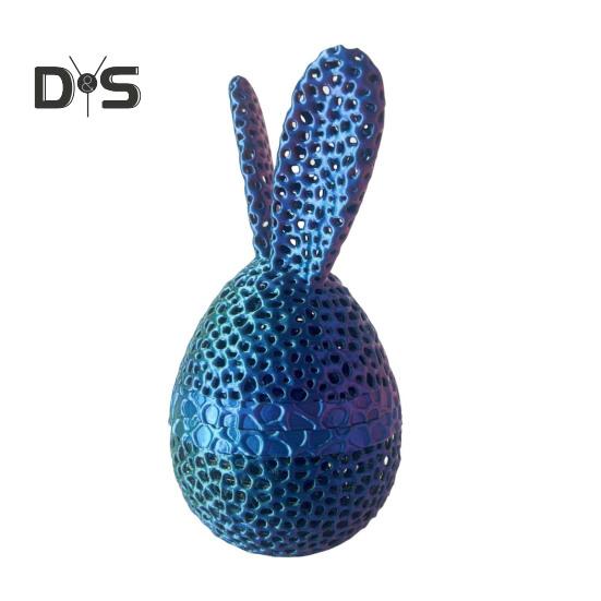 

Пасхальная фигурка кролика из яичной скорлупы, полая фигурка кролика из яичной скорлупы, украшение для стола, весенние кролики, статуэтка для домашнего декора S B