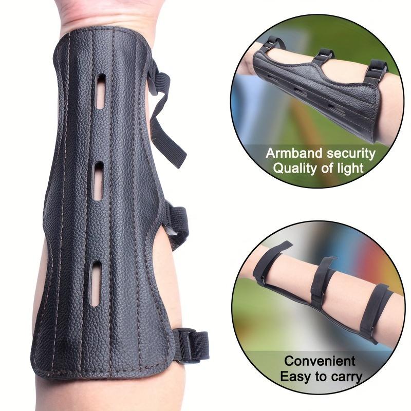 1pc Adjustable Archery Arm Guard, 3-Straps Guard Safety Protective Gear