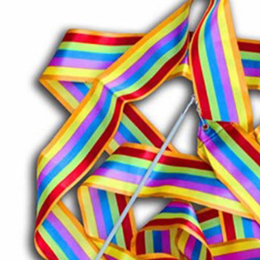 4m13.12ft Dance Ribbons Gymnastics Ribbon Streamers Dancing Streamers Wands for Kids Coloful