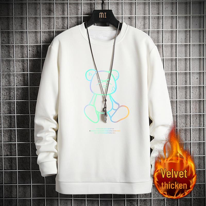 

Men s 2025 Spring/Autumn Hoodie Long Sleeve T-shirt - Plus Size Casual Base Layer 4XL