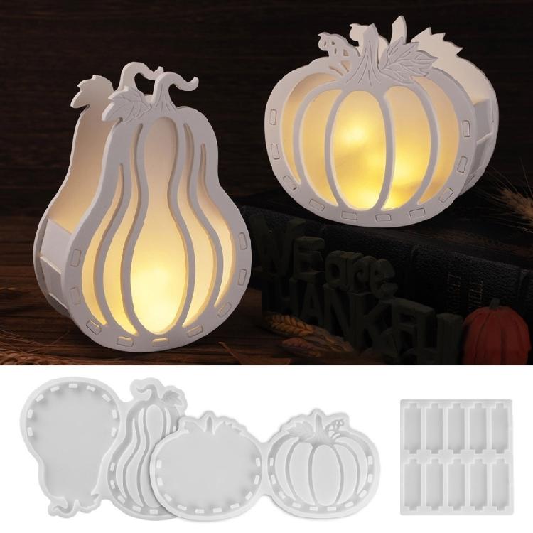 Reusable Silicone Crafting Mold Lamp Silhouettes Molds Halloween Decorations Tool Suitable for Soap Candle Jewelry