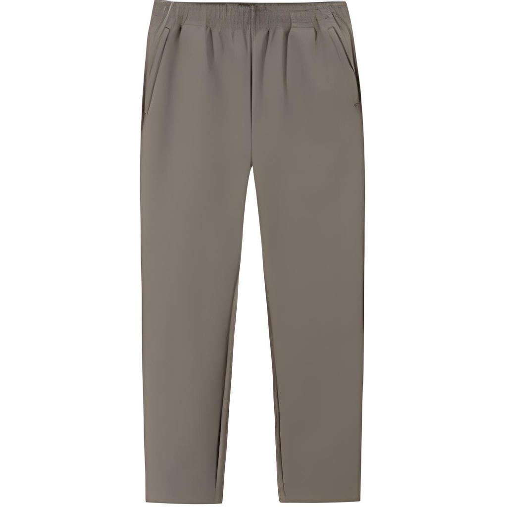 Anta Training Series Fleece Letter Comfortable Versatile Sports Long Pants Men Bottoms Dark-Green 152517502N-1