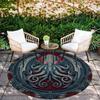 Octopus pattern round rug,Carpet Rug for Living Room Bedroom Sofa Playroom Decor,Non-slip Floor Mat,Holiday Gifts and Birthday Gifts