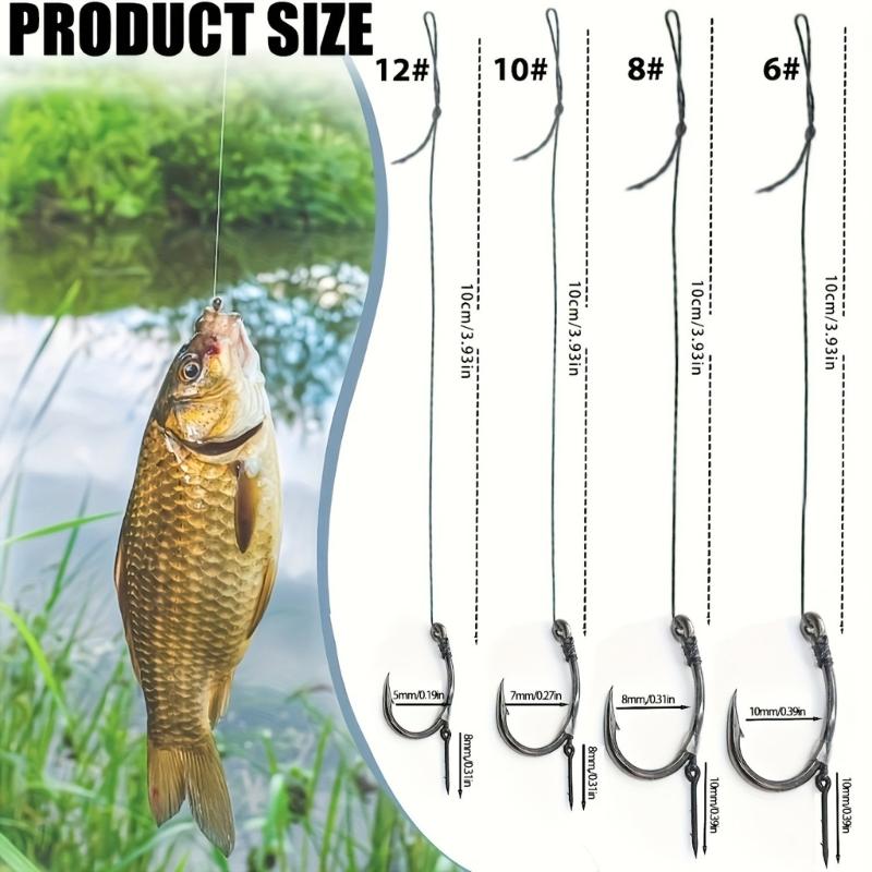 Barbed Angling Hook Durability Carbon Steel with Storage Box for Organized Fishing Trip and Travel