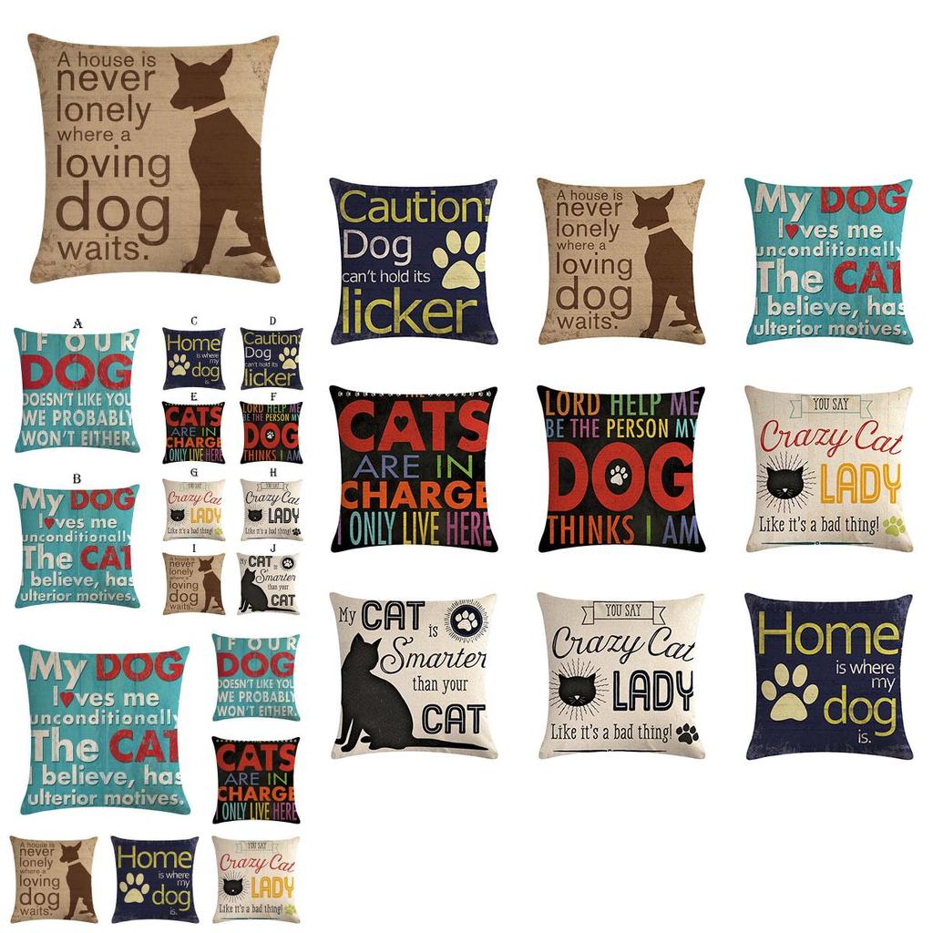 Versatile Cotton Linen Pillow Cover For Sofa Chair Car Seat Decoration