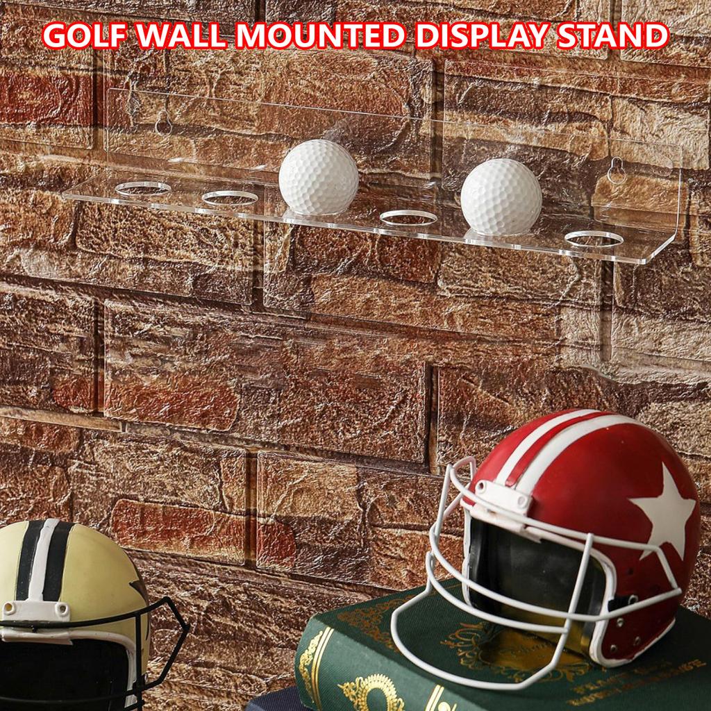 Acrylic Wall Mount Golf Ball Display Case Acrylic Display for Golf and Table Tennis Balls Wall Mount Display Holder