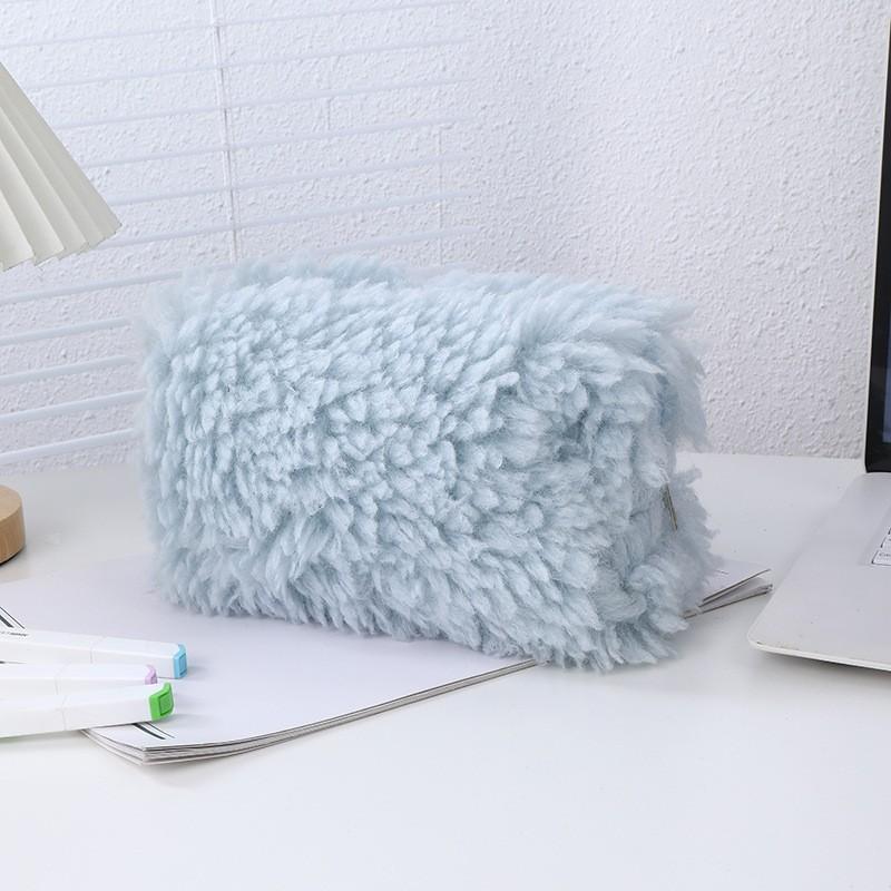 New Korean Style Cute Large Capacity Cosmetic Bag Portable Plush Storage Bag Instagram Style Skin Care Products Washes Storage Bag