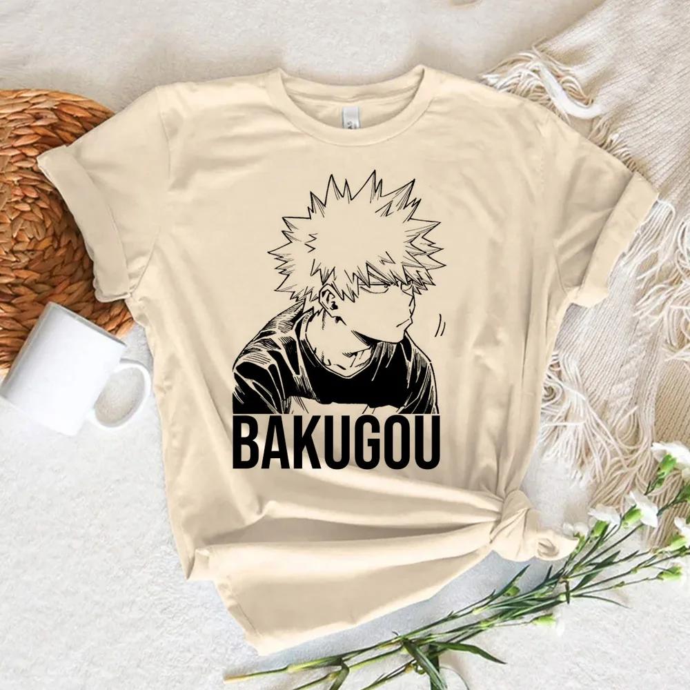 Bakugou My Hero Academia Comic Female T Shirt Women Manga T-shirts Woman Tshirt