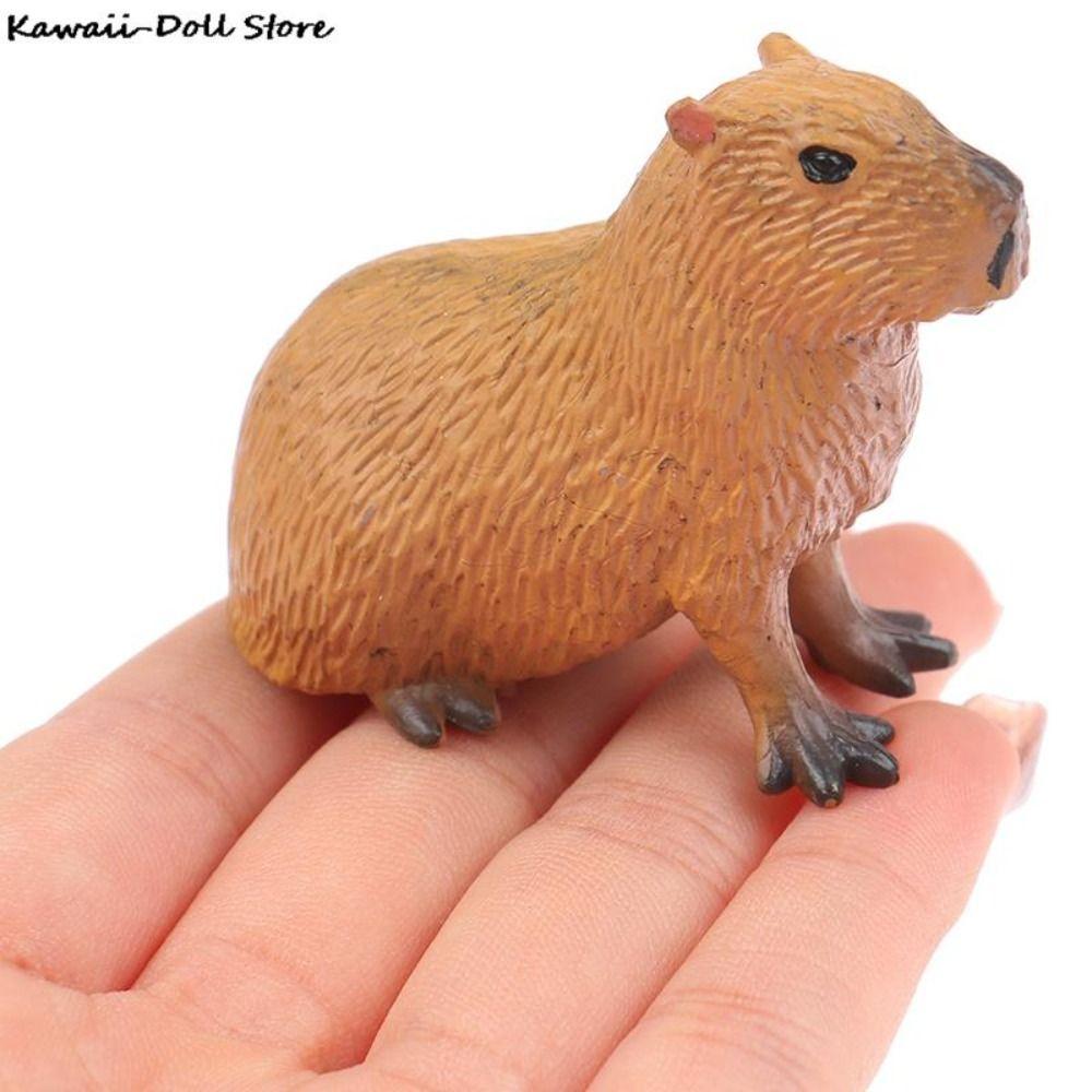 Capybara Action Figure Water Dolphin Action Figure Capybara Model Toys Mini Wild Animal Model