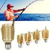 Bait Cage Fishing Feeder Set - Weighted Long Cast Carp Fishing Accessories, No Assembly Required, Non-Electronic