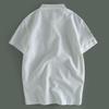 Export Surplus Heavy Embroidery All-Cotton Polo Shirt for Men, Spring/Summer Loose Casual Versatile Turn-Down Collar Short-Sleeve T-Shirt