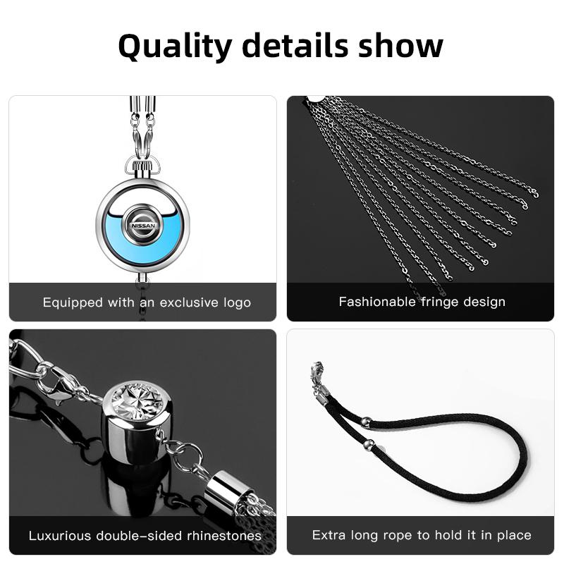 Car Interior Perfume Pendant Air Freshener Scent Bottle For Nissan Sylphy N7 Teana Qashqai Note J10 Navara Juke GTR 350z Patrol