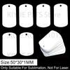 100Pcs Customize Sublimation Dog Tag Pet Aluminum Id Cat Accessories Address Tag For Dogs Heat Transfer Printing Blank Nameplate