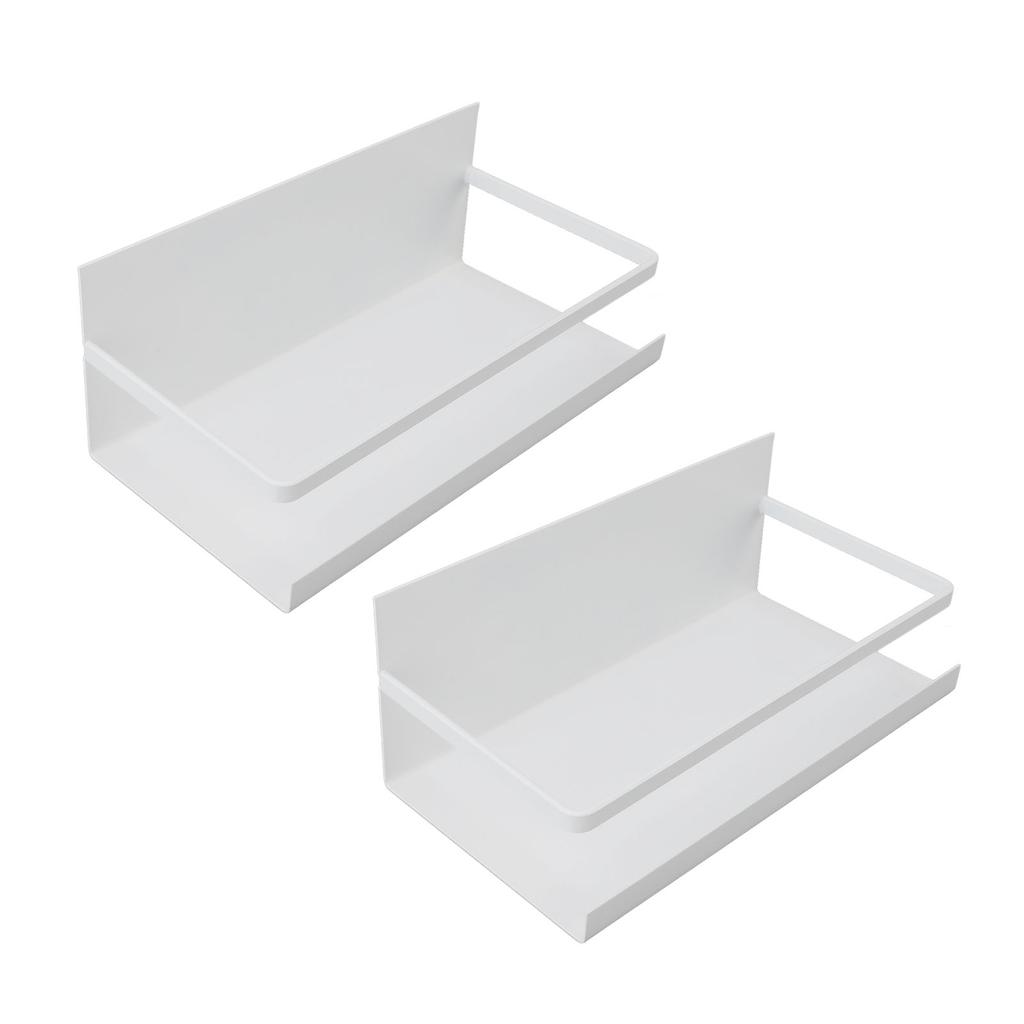 2 Stück Küchen Kühlschrank Magnetregal Eisen Platzsparend Mehrzweck Magnetischer Gewürzregal Organizer für