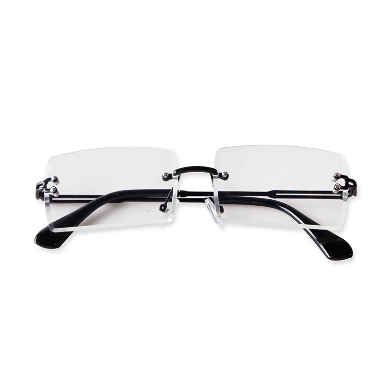 Fashion Cutted Lens Rimless Sunglasses for Women Men Brand Designer Trendy Rectangle Frameless Sun Glasses Gradual Shades S3468