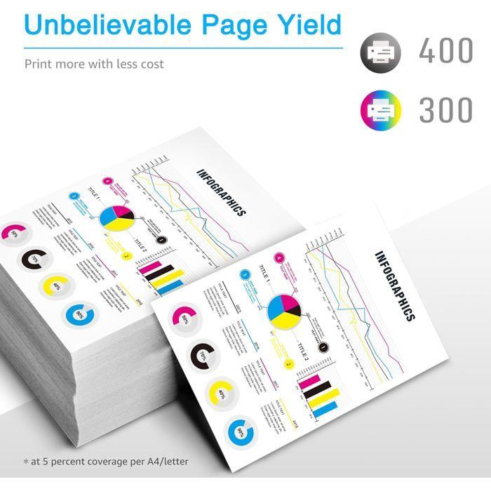 Cartouches d'encre - 1001 PILES BATTERIES - PG-545XL CL-546XL - Compatible Canon - 2 Cartouches - Multicolore