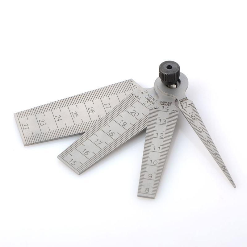

High Stainless Steel Feeler Hole Taper Gauge Ruler Measuring Tool 1~7mm 8~14mm 15~21mm 22~29mm Durable China Mainland