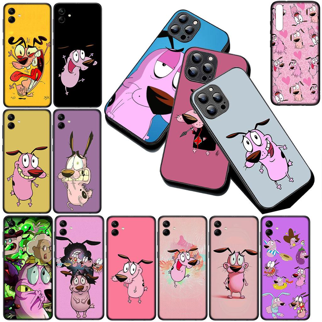 Anime C-Courages C-Cowardlys Dog Phone Case for Samsung Galaxy S20 S22 S21 FE Ultra Plus A07 A17 A15 A16 A25 A57 A37 Cover