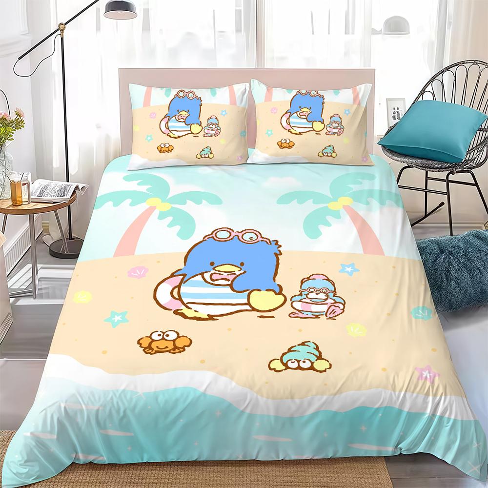 T-Tuxedo S-Sam Duvet Cover Set Home Style Bedding Soft Laundry Cotton Bed 3 Piece Set Student Dormitory Gift