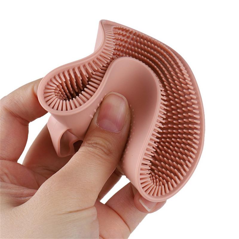 3/2/1PC Face Scrubber Soft Silicone Facial Cleansing Brush Face Exfoliator Blackhead Acne Pore Pad Cradle Cap Face Wash