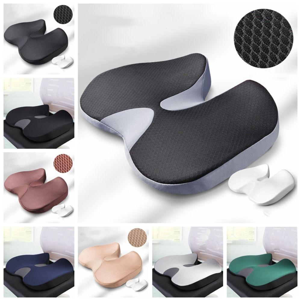 Ergonomic Non Slip Ergonomic Seat Cushion Polyester Tailbone Comfort Car Seat Cushion  Long Sitting