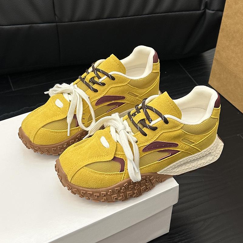 New Dad Shoes for Women Fashionable Thick-soled Sports Single Shoes