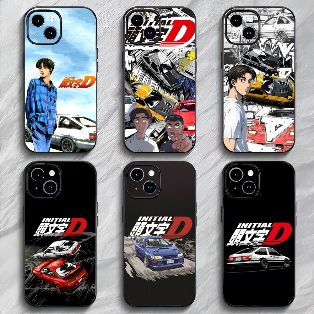 Racing Classic Japanese Anime I-Initial D Phone Case Phone Case Soft Packaging Lightweight For iPhone17 16 15 14 13ProMax