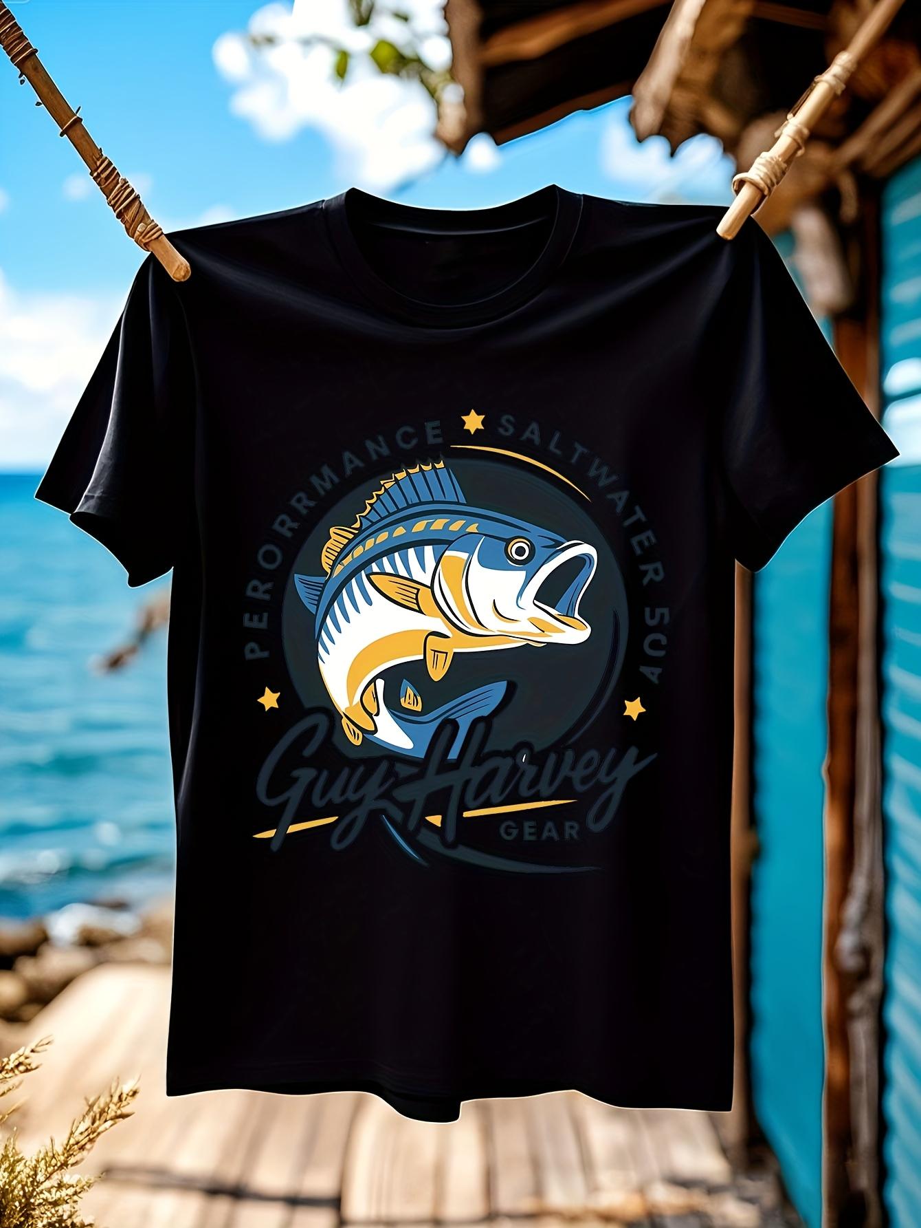 Guy Haivey Fishing Graphic Tshirt Graphic Tshirt - Perfor... S