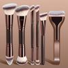 Dual-Ended Makeup Brush Set: Foundation, Blush, Powder Essentials
