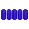 X AUTOHAUX 5pcs 6mm 0.24" Silicone Hose Cap Intake Vacuum Hose Tube End Plug Car Blue