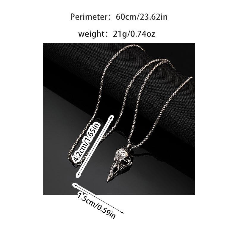 Mode Vintage Diablo Totenkopf Halskette Rabe Schafskopf Gothic Hip Hop Punk Rock Pulloverkette