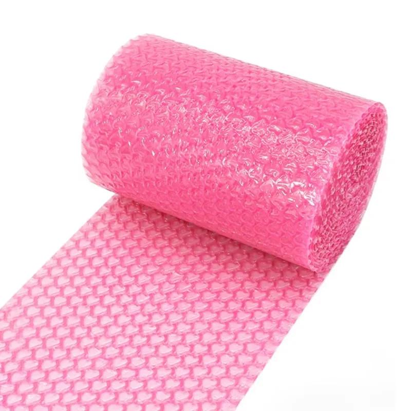 1PC Lovely Heart Bubble Wrap Bags Rolls Fragile Glass Products Foam Packaging Gift Boxes Shockproof Express Shipping