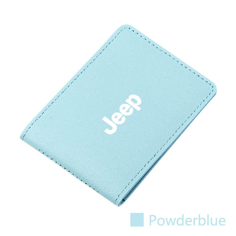 Car Driver License Cover Driving Documents Case Holder For Jeep Grand Cherokee Wrangler JK Gladiator Compass Renegade Patriot ALX1