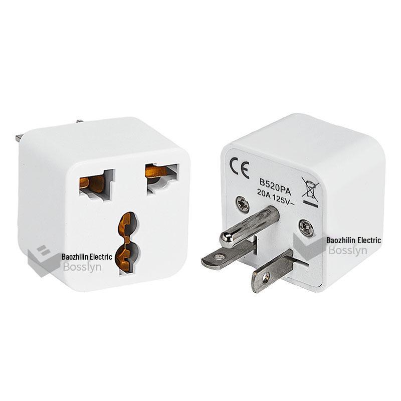 High Power 20A Universal Plug Adapter: EU, AU, UK to US Conversion