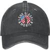 God Bless America Patriotic Baseball Cap Washed Cotton Distressed Outdoor Adjustable Hat