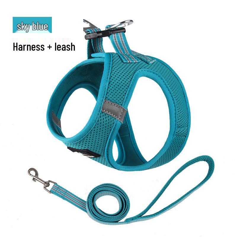 

Cross-Border Pet Harness: Sandwich Mesh Leash for Cats & Small Dogs XXX-Small