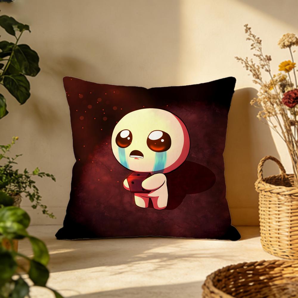 Stylish Tthe Binding of Isaacw Cushion Cover Versatile DoubleSided Pillow Case Fit for Sofa Bed Car Daily Decor