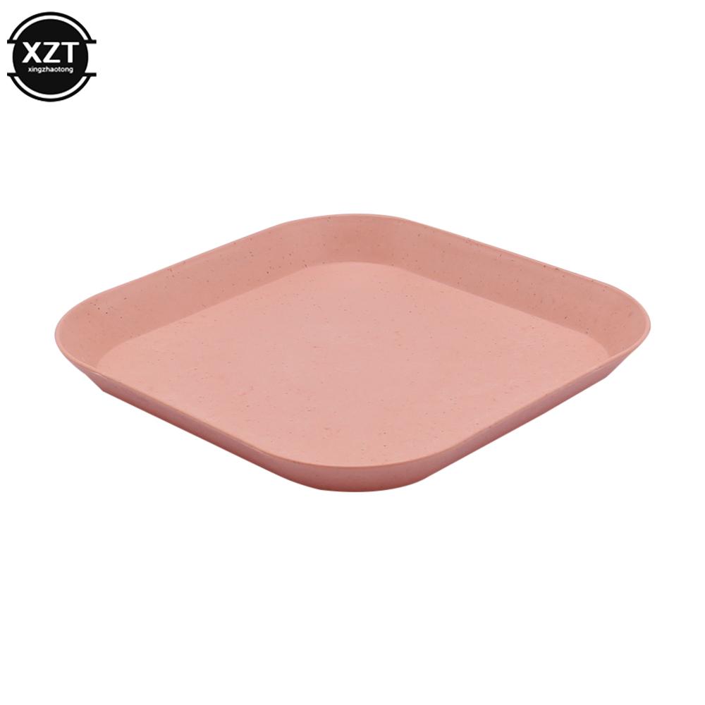 

Wheat Straw Dishes Anti-drop Square Dishes Children s Dishes Dining Plate Spit Bone Dish Household Snack Cake Trash Fruit Dishes