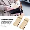 2Pcs Metal Money Clips Stainless Steel SpecialShaped   Wallets Credit Cards Holders for Men(Gold )