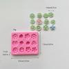 Heat Resistant Pink Flower Fondant Molds Silicone DIY Chocolate Decoration Moulds Flower Shape baking mold Resin